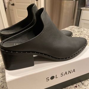 Sol Sana Black Mules